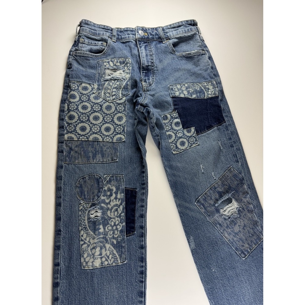 Patchwork Blue Jeans - image 2